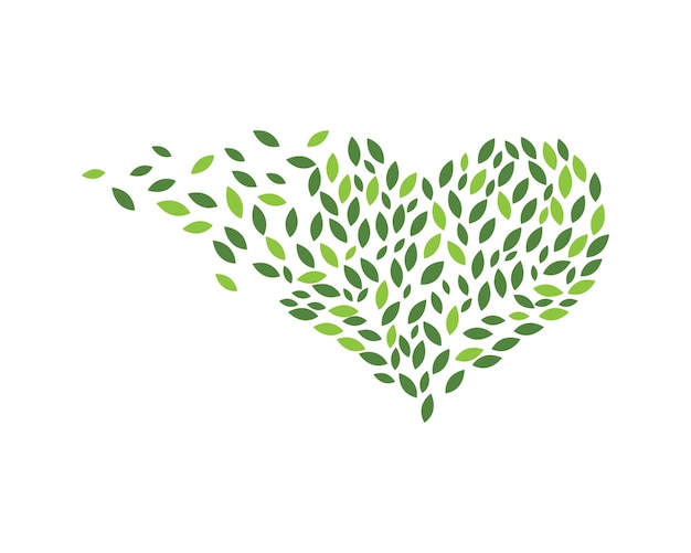 Logotipos de hoja verde ecología naturaleza elemento vector icono