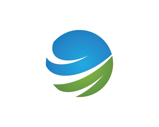 Logotipos de hoja verde ecología naturaleza elemento vector icono