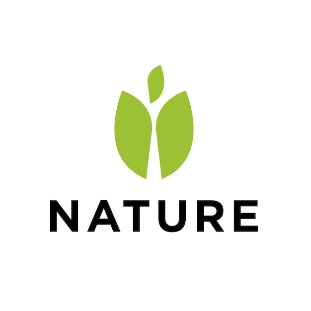 Logotipos de hoja verde ecología naturaleza elemento vector icono
