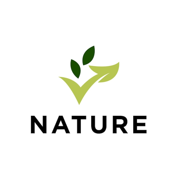 Logotipos de hoja verde ecología naturaleza elemento vector icono