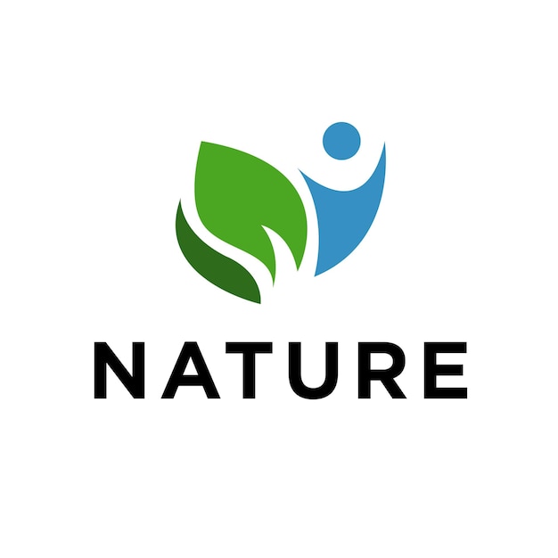 Logotipos de hoja verde ecología naturaleza elemento vector icono