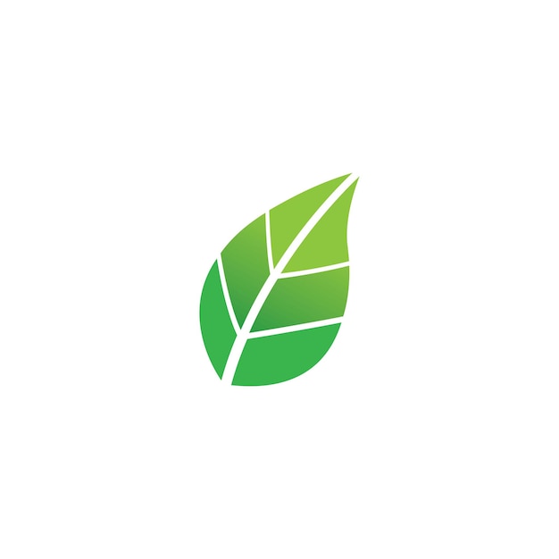 Logotipos de hoja verde ecología naturaleza elemento vector icono