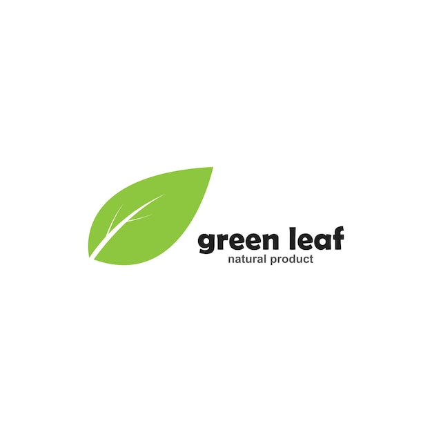 Logotipos de hoja verde ecología naturaleza elemento vector icono