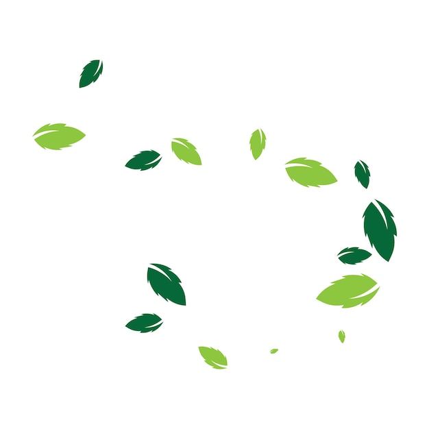 Logotipos de hoja verde ecología naturaleza elemento vector icono