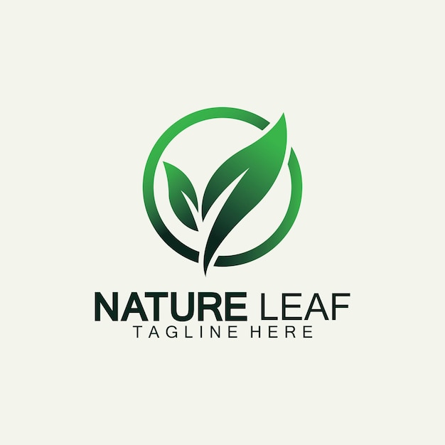 Logotipos de hoja verde ecología naturaleza elemento vector icono