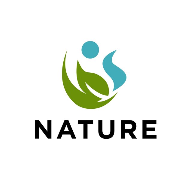 Vector logotipos del icono de vector de elemento de naturaleza ecología hoja verde