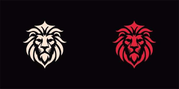Los logotipos de los íconos de león