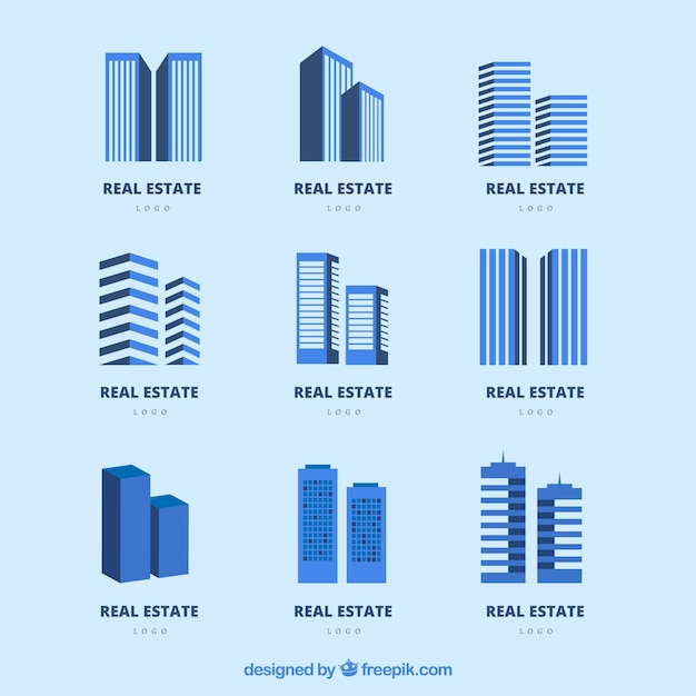 Vector logotipos inmobiliarios