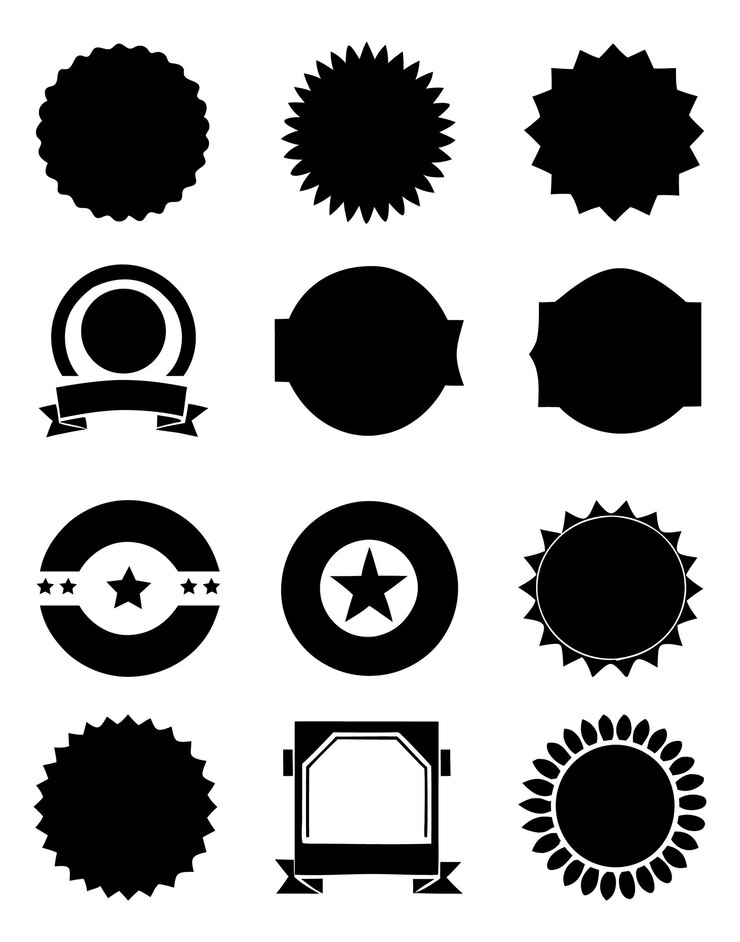 Logotipos y insignias en estilo vintage aislados en el fondo