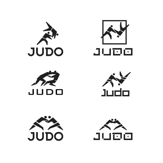 Los logotipos de judo son diferentes.