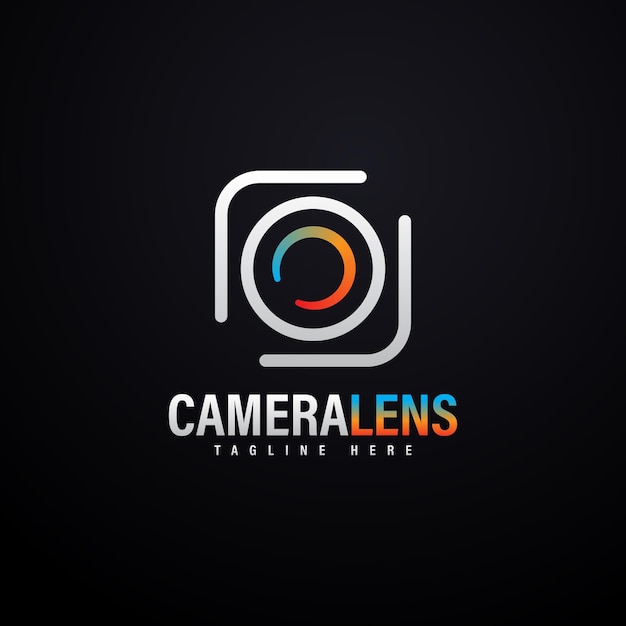 Los logotipos de las lentes de las cámaras