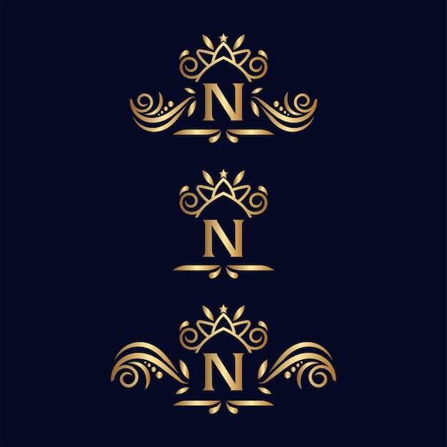 Logotipos de letras de spa de belleza n