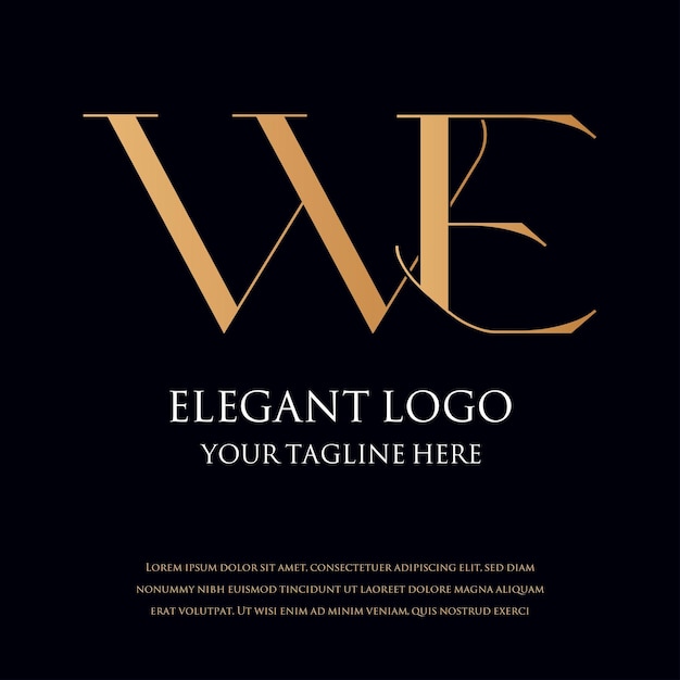 Logotipos MONOGRAMA ELEGANTE