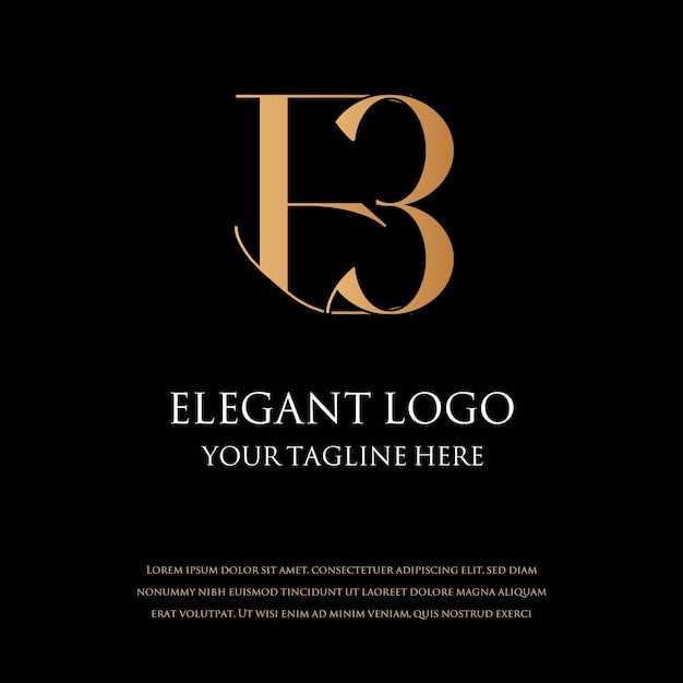 Logotipos MONOGRAMA ELEGANTE