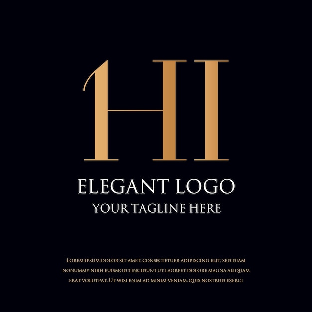 Logotipos monograma elegante