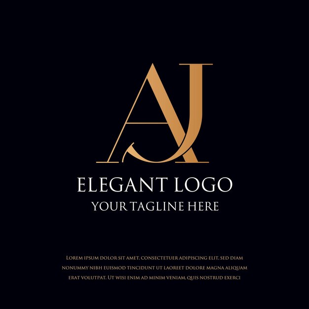 Logotipos MONOGRAMA ELEGANTE