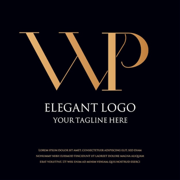 Logotipos MONOGRAMA ELEGANTE