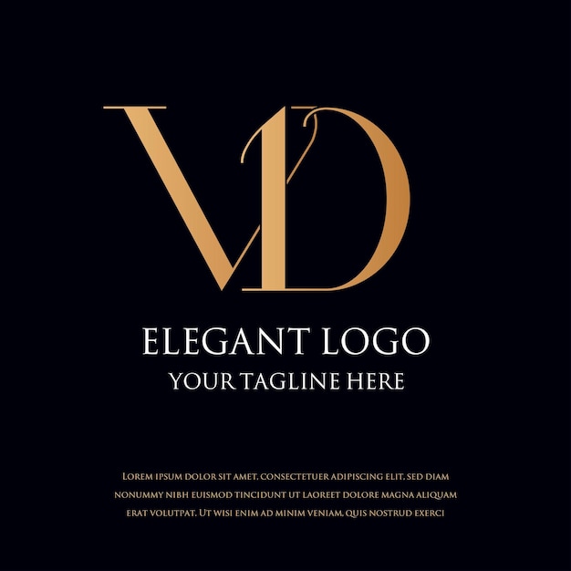 Logotipos MONOGRAMA ELEGANTE