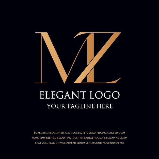 Logotipos MONOGRAMA ELEGANTE
