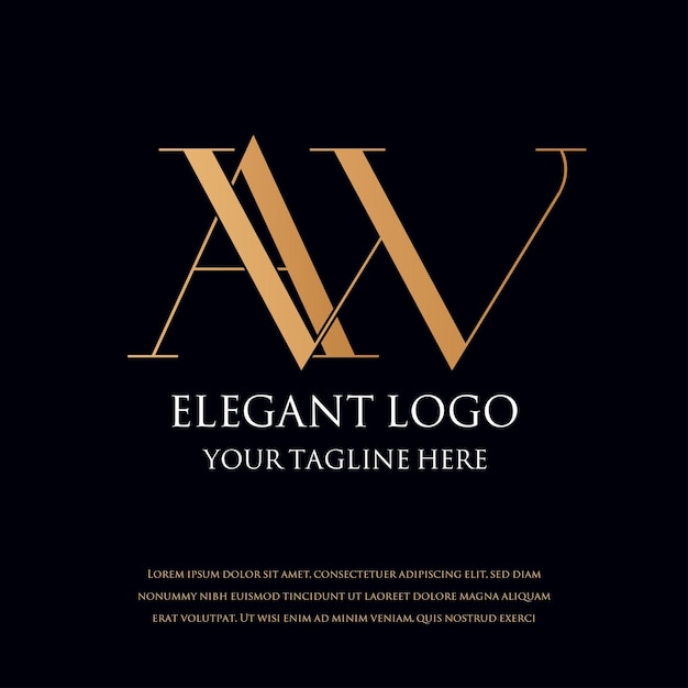 Logotipos MONOGRAMA ELEGANTE