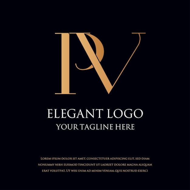 Logotipos MONOGRAMA ELEGANTE