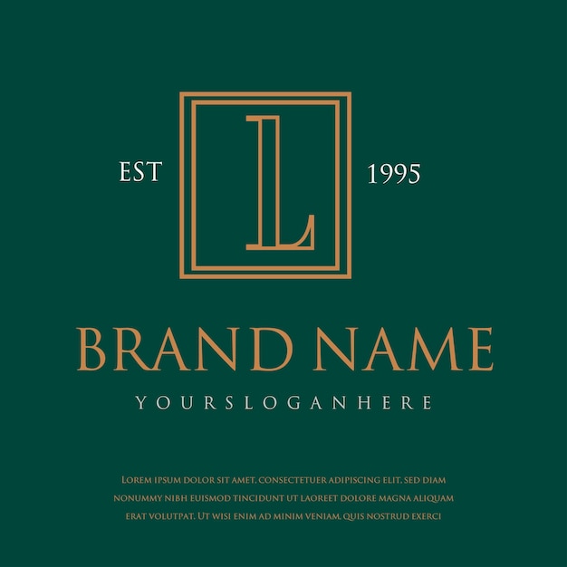 Logotipos MONOGRAMA ELEGANTE