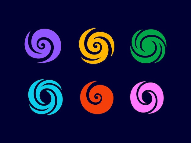 Los logotipos profesionales modernos en forma de esfera