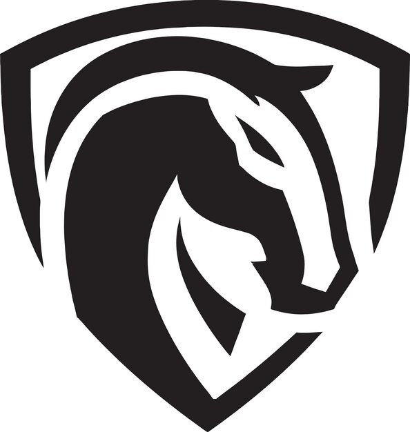 Logotipos de vectores energéticos GallopGlow para elementos de caballos