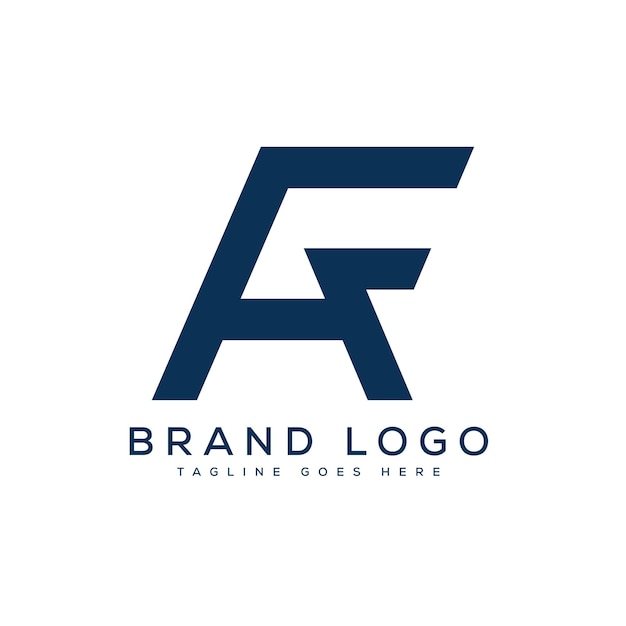 Logotipos vectoriales creativos con la letra AF