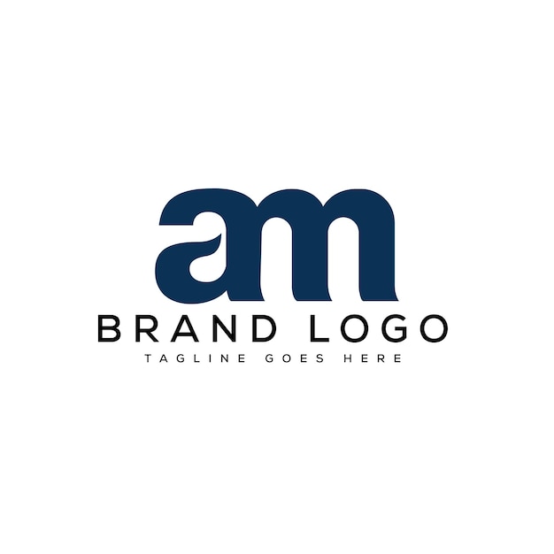 Logotipos vectoriales creativos con la letra AM