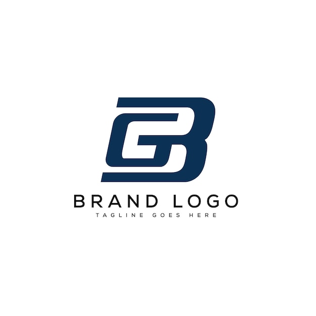 Vector logotipos vectoriales creativos con la letra bg