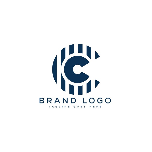 Logotipos vectoriales creativos con la letra C