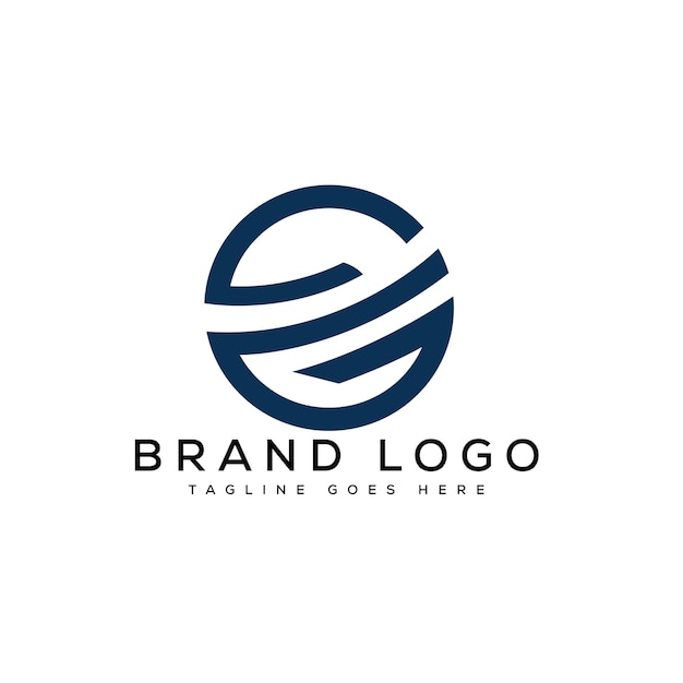 Logotipos vectoriales creativos con la letra CG