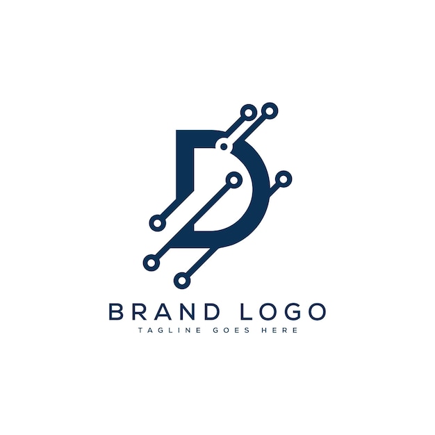 Logotipos vectoriales creativos con la letra D