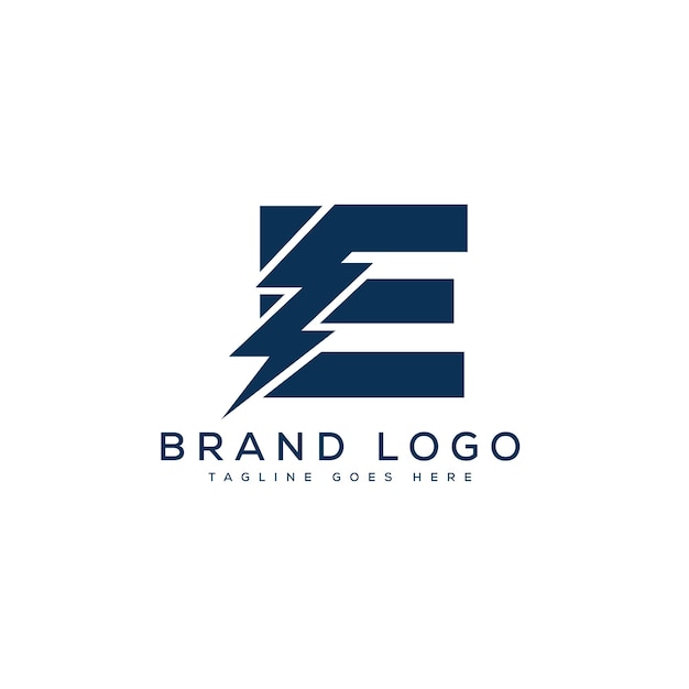 Logotipos vectoriales creativos con la letra E