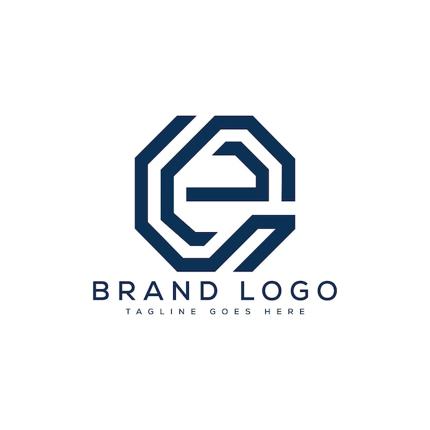 Logotipos vectoriales creativos con la letra E