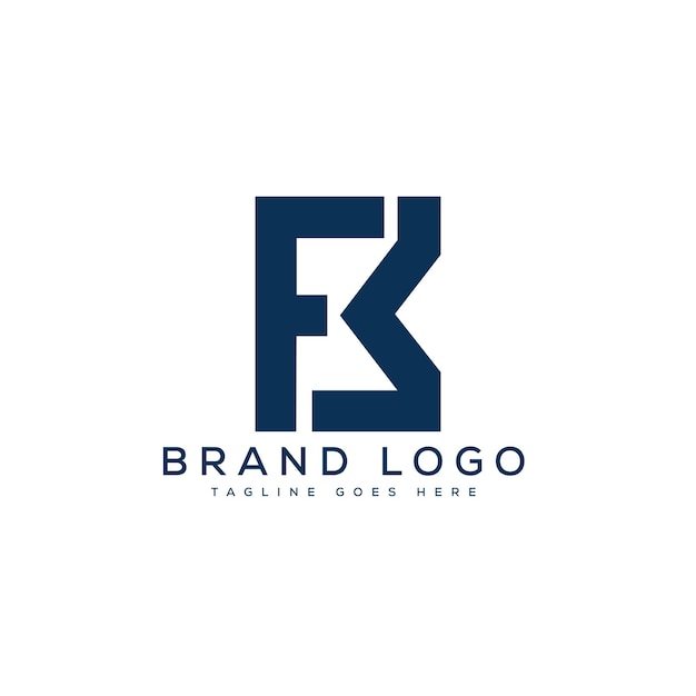 Logotipos vectoriales creativos con la letra FB