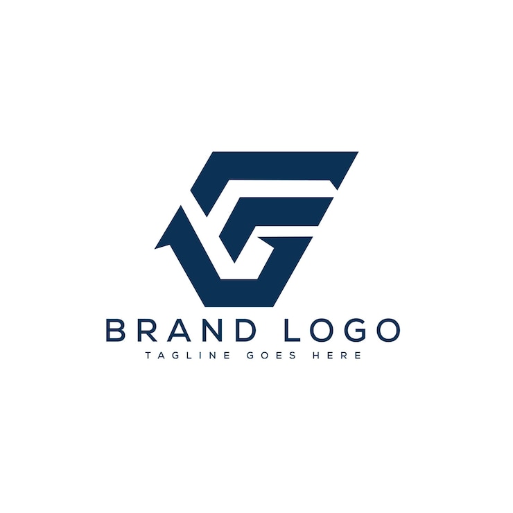 Vector logotipos vectoriales creativos con la letra gf