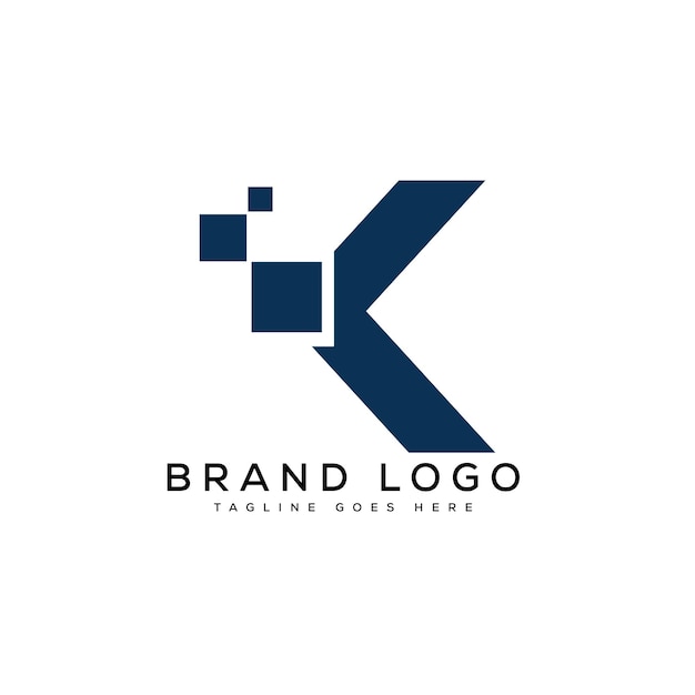 Logotipos vectoriales creativos con la letra K