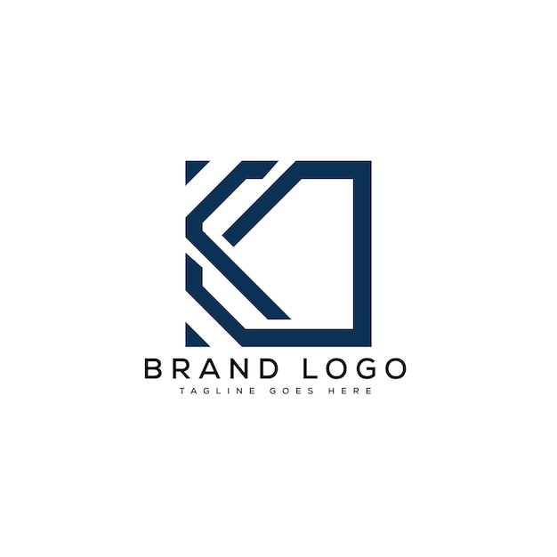 Logotipos vectoriales creativos con la letra K