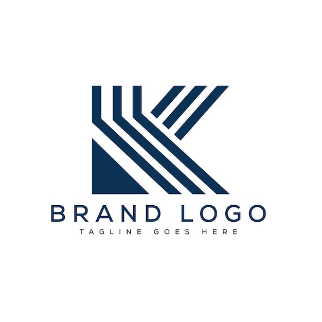 Logotipos vectoriales creativos con la letra K