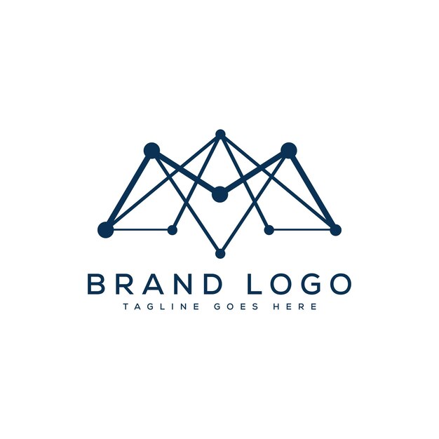Logotipos vectoriales creativos con la letra M