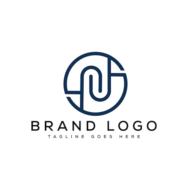 Logotipos vectoriales creativos con la letra N