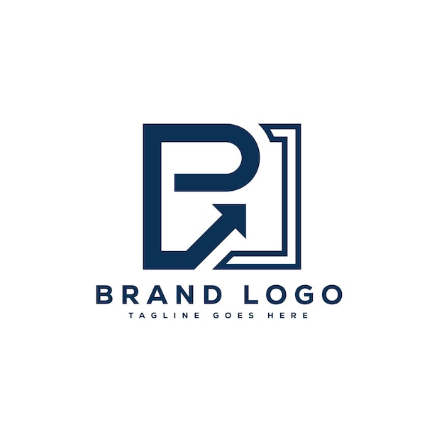 Logotipos vectoriales creativos con la letra P