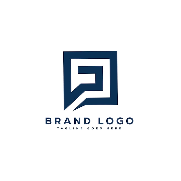 Logotipos vectoriales creativos con la letra P