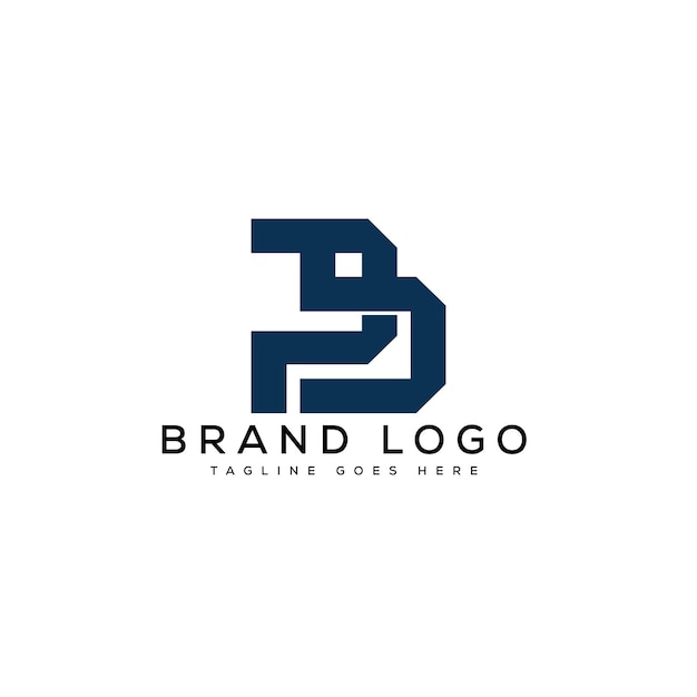 Logotipos vectoriales creativos con la letra PB