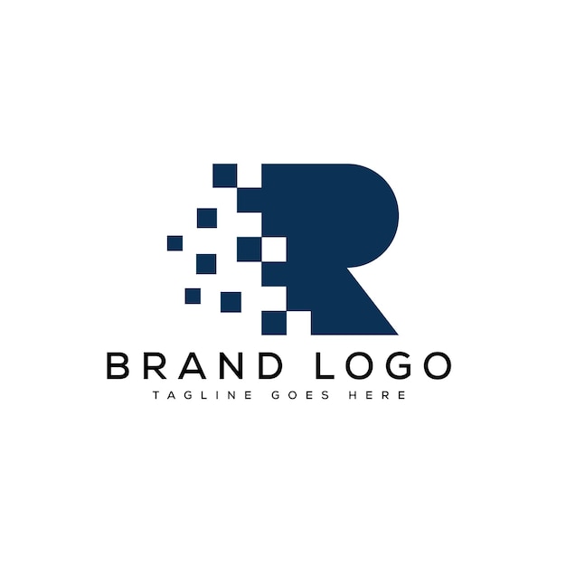 Vector logotipos vectoriales creativos con la letra r