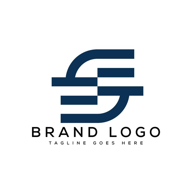 Logotipos vectoriales creativos con la letra S
