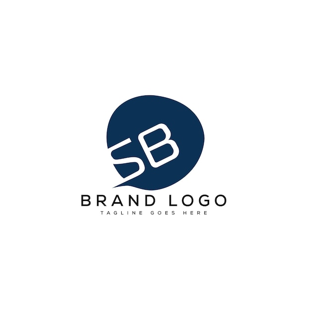 Logotipos vectoriales creativos con la letra SB