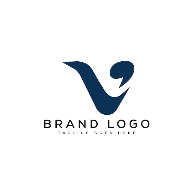 Logotipos vectoriales creativos con la letra V